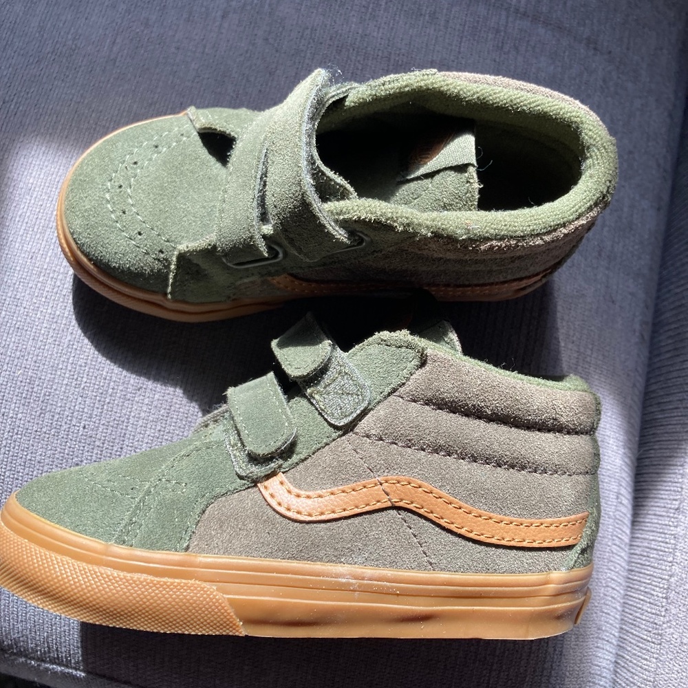 Toddler VANS green size 8